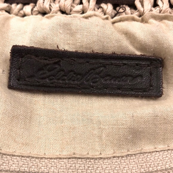 Eddie Bauer Woven Straw and Leather Tote - Picture 13 of 16